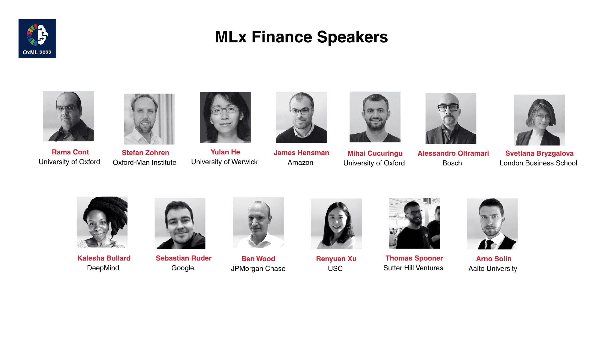 MLx Finance speakers